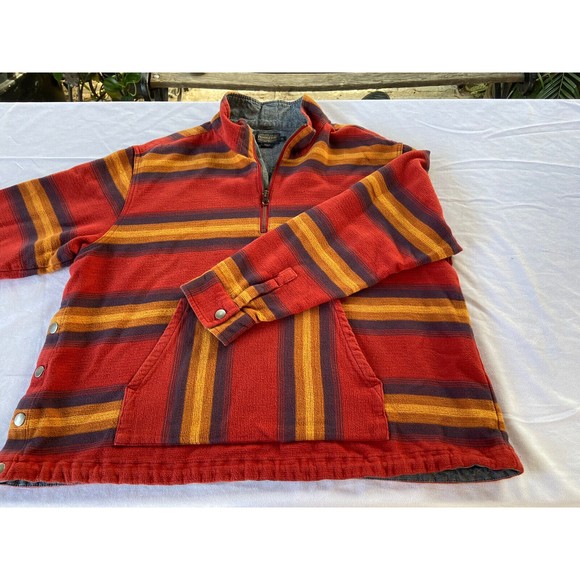 Pendleton Zip Jacket XL Mens striped ￼Flannel w/Pocket